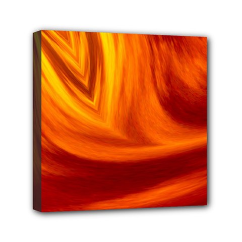 Wave Mini Canvas 6  X 6  (framed) by Siebenhuehner