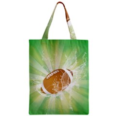 American Football  Zipper Classic Tote Bags by FantasyWorld7