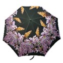 Butterfly sitting on flowers Folding Umbrellas View1