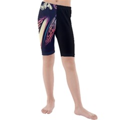The Rolling Stones Glowing Kids  Mid Length Swim Shorts by Brittlevirginclothing