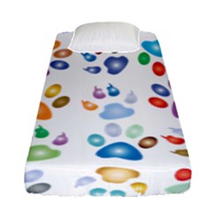 Colorful Prismatic Rainbow Animal Fitted Sheet (single Size) by Amaryn4rt