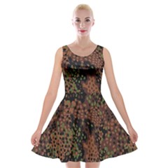 Digital Camouflage Velvet Skater Dress by Amaryn4rt