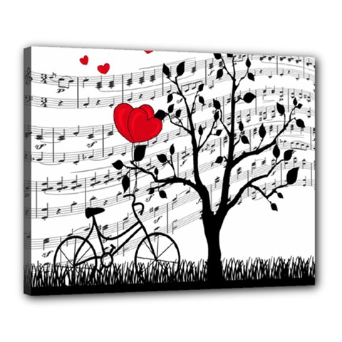 Love Song Canvas 20  X 16  by Valentinaart
