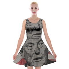 Trump Velvet Skater Dress by Valentinaart