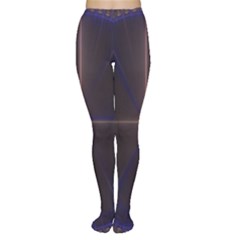 Color Fractal Symmetric Blue Circle Women s Tights by Amaryn4rt
