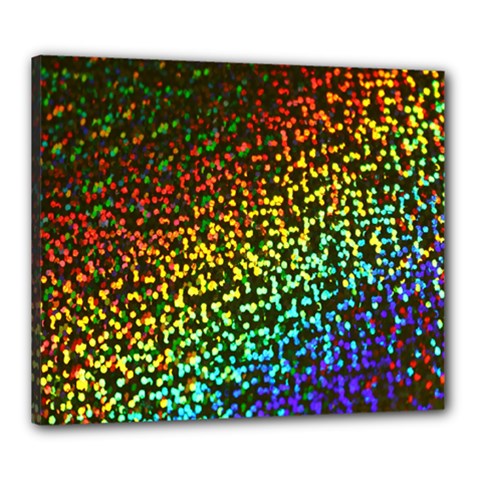Construction Paper Iridescent Canvas 24  X 20  by Amaryn4rt