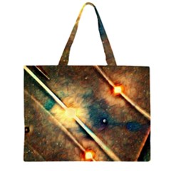 Light Space Zipper Large Tote Bag by DeneWestUK