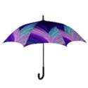 Color Purple Blue Pink Hook Handle Umbrellas (Medium) View3