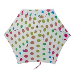 Polka Dot Pink Green Blue Mini Folding Umbrellas by Mariart