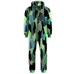 Wallpaper Background With Lighted Pattern Hooded Jumpsuit (men)  by Nexatart