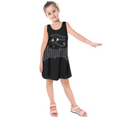 Illuminati Kids  Sleeveless Dress by Valentinaart