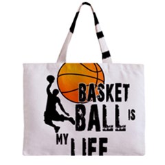 Basketball Is My Life Zipper Mini Tote Bag by Valentinaart
