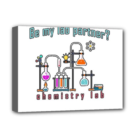 Chemistry Lab Deluxe Canvas 16  X 12   by Valentinaart