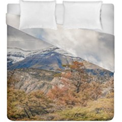Forest And Snowy Mountains, Patagonia, Argentina Duvet Cover Double Side (king Size) by dflcprints