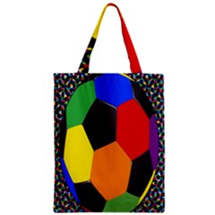 Team Soccer Coming Out Tease Ball Color Rainbow Sport Zipper Classic Tote Bag by Mariart