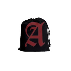 The Scarlet Letter Drawstring Pouches (small)  by Valentinaart