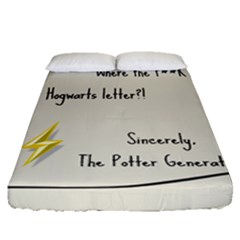 Dear J K  Rowling    Fitted Sheet (queen Size) by badwolf1988store