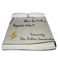 Dear J K  Rowling    Fitted Sheet (california King Size) by badwolf1988store