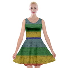 Vintage Flag - Pride Velvet Skater Dress by ValentinaDesign