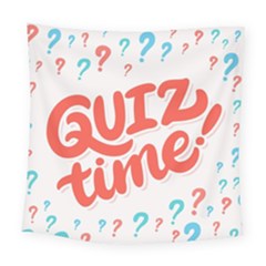 Question Mark Quiz Time Square Tapestry (large) by Mariart