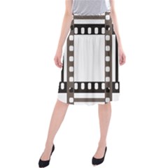 Frame Decorative Movie Cinema Midi Beach Skirt by Nexatart