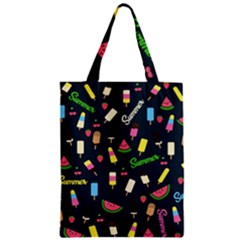 Summer Pattern Zipper Classic Tote Bag by Valentinaart