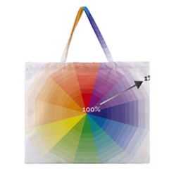 Colour Value Diagram Circle Round Zipper Large Tote Bag by Mariart