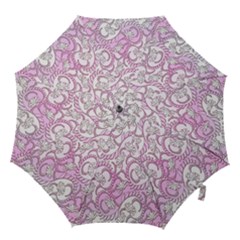 Floral Pattern Background Hook Handle Umbrellas (medium) by BangZart