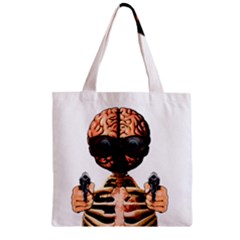 Do What Your Brain Says Zipper Grocery Tote Bag by Valentinaart