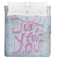 Letters Quotes Grunge Style Design Duvet Cover Double Side (queen Size) by dflcprints