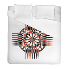 Geometric Celtic Cross Duvet Cover (full/ Double Size) by linceazul