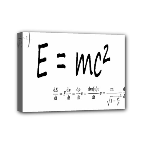 E=mc2 Formula Physics Relativity Mini Canvas 7  X 5  by picsaspassion