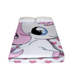 Baby Unicorn Fitted Sheet (full/ Double Size) by Valentinaart