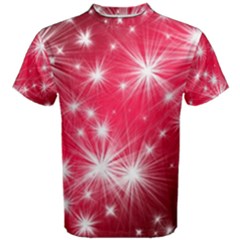Christmas Star Advent Background Men s Cotton Tee by Celenk
