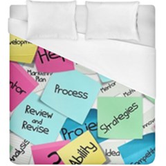 Stickies Post It List Business Duvet Cover (king Size) by Celenk