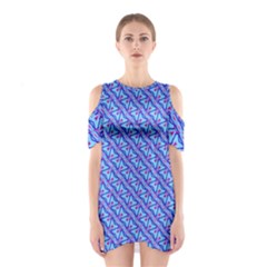 Pattern Shoulder Cutout One Piece by gasi