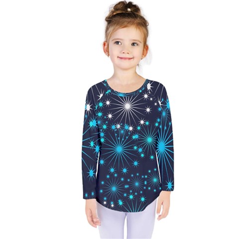 Wallpaper Background Abstract Kids  Long Sleeve Tee by Celenk
