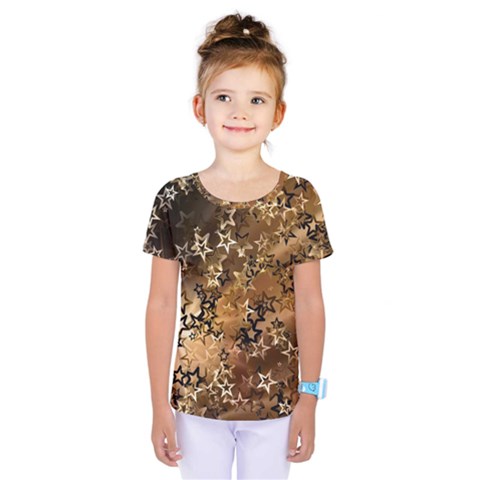 Star Sky Graphic Night Background Kids  One Piece Tee by Celenk