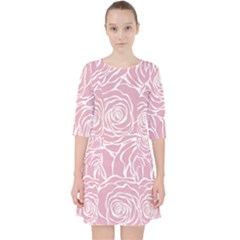 Pink Peonies Pocket Dress by NouveauDesign