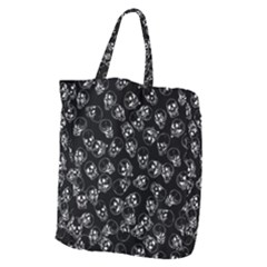 A Lot Of Skulls Black Giant Grocery Zipper Tote by jumpercat