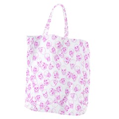 A Lot Of Skulls Pink Giant Grocery Zipper Tote by jumpercat