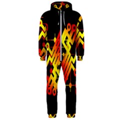 Board Conductors Circuits Hooded Jumpsuit (men)  by Celenk