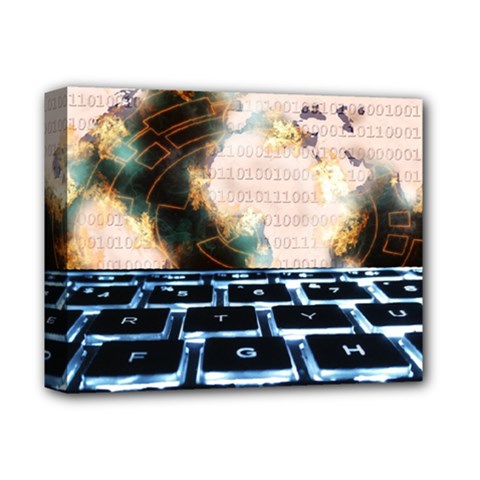 Ransomware Cyber Crime Security Deluxe Canvas 14  X 11  by Celenk