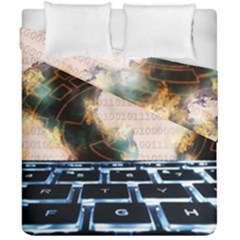 Ransomware Cyber Crime Security Duvet Cover Double Side (california King Size) by Celenk