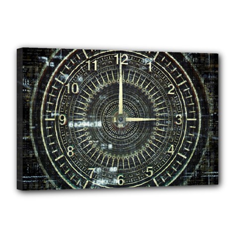 Time Machine Science Fiction Future Canvas 18  X 12  by Celenk