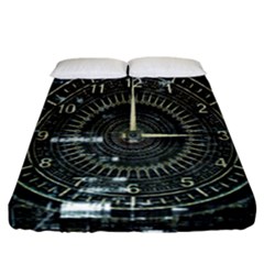 Time Machine Science Fiction Future Fitted Sheet (california King Size) by Celenk
