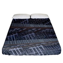 Ducting Construction Industrial Fitted Sheet (california King Size) by Celenk