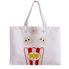 Cute Kawaii Popcorn Zipper Mini Tote Bag by Valentinaart