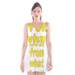 Save Me From What I Want Scoop Neck Skater Dress by Valentinaart