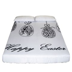Easter Eggs Fitted Sheet (california King Size) by Valentinaart